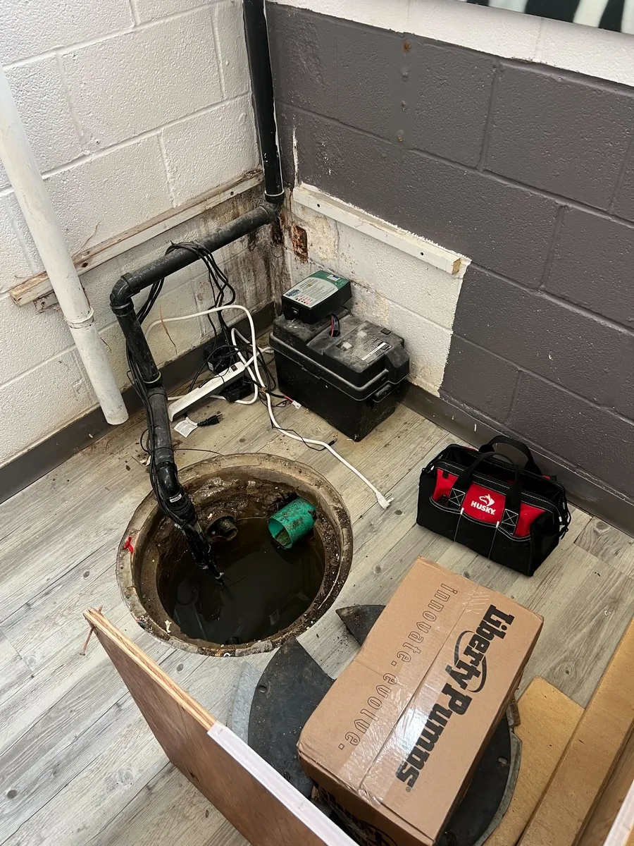 Sump pump installation and basement protection