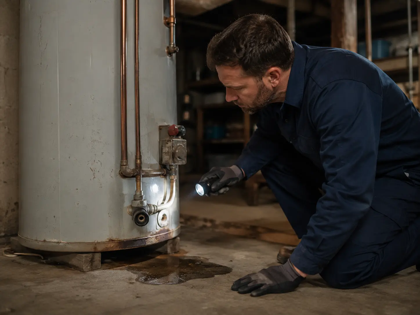 water heater repair in a St. Thomas home